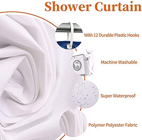 Kinuuis 4Pc Mid Century Abstract Bathroom Shower Curtain Sets, Boho Arch Sun Yellow Bathroom Sets With Rugs And Accessories,Modern Minimalistic Shower Curtain For Bathroom Decoration #TOP6