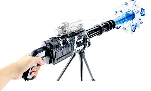 Image of IndusBay 24 Inches F7 Automatic Mini Gun Gatling Gun with Gel Ball Water Bullet MiniGun - Black