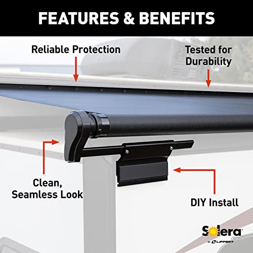 Solera Black Slide Topper Awning - 8'6" (8'1" Fabric) - V000168107 #TOP1