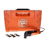 FEIN Multimaster MM 300 Plus Start, Utensile multifunzione con set accessori per taglio legno, metalli, cartongesso e plastica, Attacco portautensile StarlockPlus, Sistema serraggio rapido