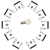 LORADAR 10Pack Laptop Security Cable Lock 6.2Feet Retractable Cable Lock for Laptops, Monitor & Othe