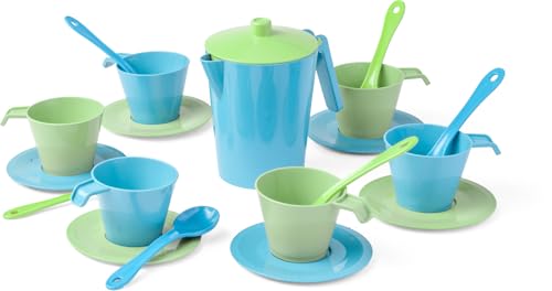 Wader 43130 - Replay Tee Set für 6 Personen, 20 Teile, Größe ca. 26,5 cm, für Kinder ab 12 Monaten, geeignet für Mikrowelle und Spülmaschine