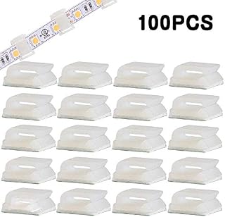 Strip Light Mounting Clips KINDPMA Self Adhesive LED Strip Light Mounting Brackets Holder