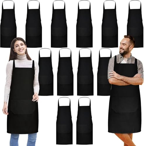 Tablier de cuisine unisexe Jeffbaubl réglable pour éviter les taches de cuisson