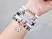 NextArt Soccer Bracelets for Girls, 6PCS Stackable Soccer Beaded Bracelet Set, Soccer Jewelry Gifts for Players, Daughters, Teammates, Team Game Day Accessories.