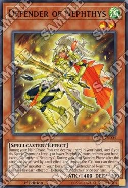Defender of Nephthys HISU-EN004 Super Rare Englisch Near Mint 1. Auflage - Hidden Summoners - mit ReCollectibles-Versandschutz - für Yu-Gi-Oh!