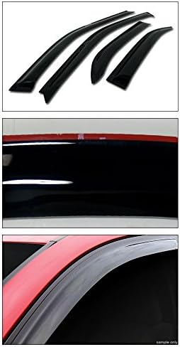 for 92-95 Honda Civic 4 Door Sedan - Sun/RAIN/Wind Guard Smoke Vent Shade Deflector Window Visor 4PCs