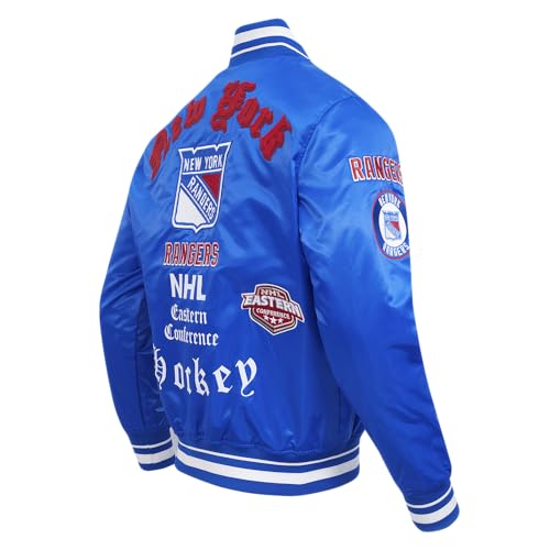 Image of Pro Standard Mens NHL Old English Satin Jacket