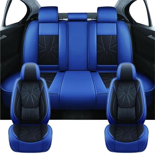 Housses de siège de voiture universelles en PU bleu pour Chevy Onix et Spark