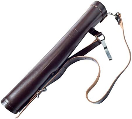 UNIVERSE ARCHERY Back Arrow Quiver | Genuine Suede Leather Arrow Holder | Traditional Handmade Quiver for Archery Sports | Lightweight & Comfortable (43 X 8 cm) (Dark Brown)