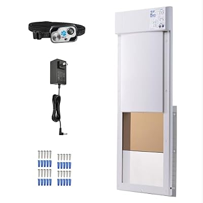 Power Pet Automatic Pet Door, Large Door Mount, Factory Refurbished by High Tech Pet, Certified, Full Warranty, Pet Operated, Auto Dead-Bolt Lock, Air-Tight, Quick, Quiet, Assembled in USA, US Service
