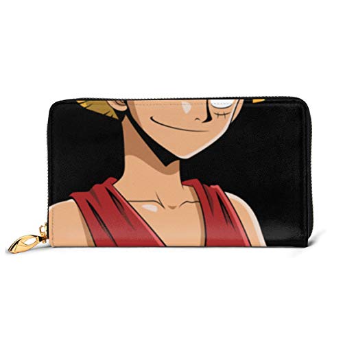 Preisvergleich Produktbild Einteilige Leder-Geldbörse mit echtem Reißverschluss, stilvolle Individualität, tragbar, langlebig.