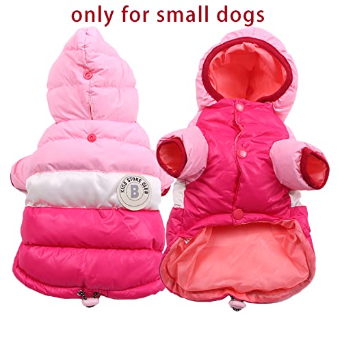 Cmreaec Dog Vest Winter Coat For Small Dogs Boy Girls, Dog Down Jackets Puppy Hoodie Sweatshirt Doggie Hoodie Coat Winter Clothes Pet Hooded Coat Apparel For Chihuahua In Cold Weather, M #TOP1