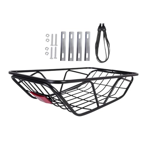 predolo Cestino Posteriore per Bicicletta, trasportino per Cani, Accessori per Ciclismo, Acciaio al Carbonio, Cestino portaoggetti per Bagagli, Sport, Viaggi, W Shaped