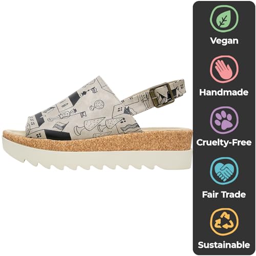 Image of DOGO Platform Sandals Women - Vegan and Handmade Wedge Sandals for Women