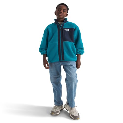 Image of THE NORTH FACE Boys' Yumiori Full Zip Jacket | Lightweight Fleece Coat, Embroidered Logo & Zip Chest Pocket