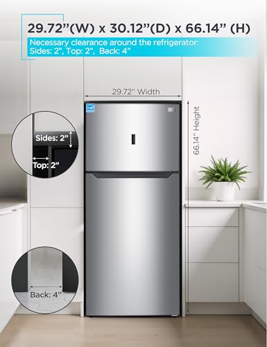 BLACK+DECKER 18.1 Cu. Ft. Top Mount Refrigerator with Ice Maker, BR1810HIMS - image 7