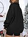 Selicy Christmas Sweatshirts for Women Half Zip Pullover Oversized Sweatshirt Long Sleeve Quarter Zip Christmas Tree Merry Christmas Tops V Neck Outfits Teen Girls Fall Fashion Y2K Clothes Black L