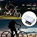 Jualyue Bike Headlight 300 Lumens USB Rechargeable Bike Headlight with 3 Modes Waterproof Front Light - White