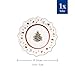 Villeroy & Boch Toy's Delight Christmas Collection Salad Plate, Premium Porcelain, 9.5 in Diameter, White/Multicolored, Christmas Tree Center Design