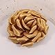 Mecool Haarschnitt große Rose Brosche Brosche Blume Kopfblume Haarklammer Mädchen Hochzeit Party Accessoires-Golden