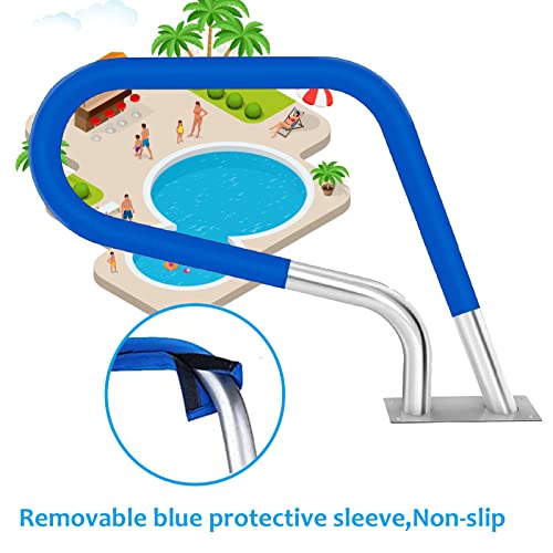 Barandilla para piscina en acero inoxidable 81x58 cm miniatura 5