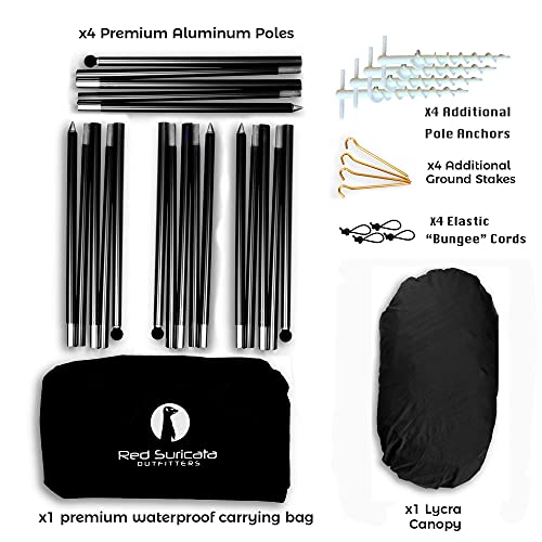 Red Suricata Family Beach Tent & Beach Canopy & 2 Beverage Holders Bundle - Upf50 Uv Sun Shade Shelter thumb #3