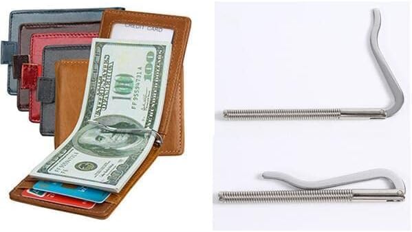 70mm 2.7" Spring Money Clip Insert Bar Slim Wallet Clamp For Bifold Leather Purse Credit Card Note Holder Cash Organizer (Silver)3