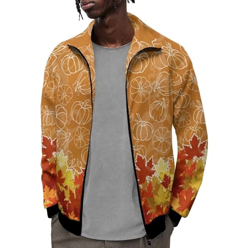 Image of Men's Lightweight Jackets Casual Full Zip Fleece Jacket Men Coats Fashion Long Sleeve Sweatshirt