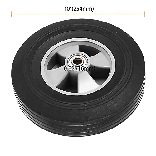 Ruedas sólidas de goma para carretilla 10 pulgadas pack 2 miniatura 2