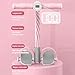 Cslica Multifunctional Pedal Puller Resistance Rope,Foot Pedal Resistance Band,Pedal Puller Resistance Rope,6-Tube Elastic Yoga Pedal Puller Resistance Band (Pink,Basic Model)