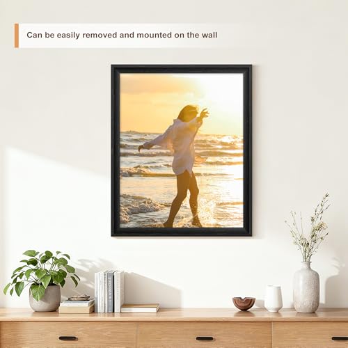 Image of 16x20 Frames as Poster Frames, 1.37-In Wide MDF Frame with Plexiglass, 16 x 20 Picture Frames for Wall, Black