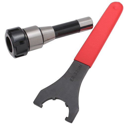 ER32 R8 7 16  Thread Collet Chuck Holder Fixed CNC Milling Shank Machine Lathe + 25-45 Spanner