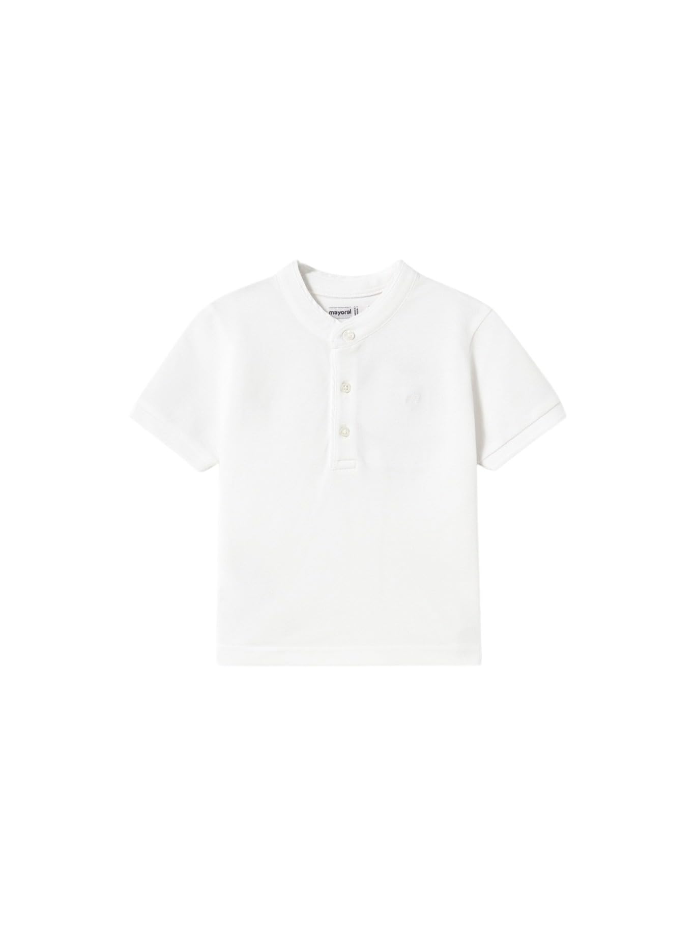 Mayoral Polo m/c Colletto alla corean per Bimbo Bianco