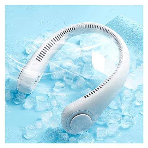Fan Draagbare Mini-hals Ventilator Draagbare Blaiseloze ventilator USB Oplaadbare Leafless Hanging Fans Air Cooler… - Image 6