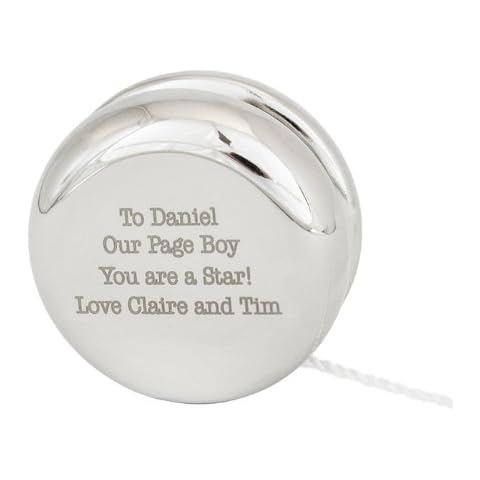 Flair Accessories Engraved Silver Plated Yoyo Gift Cover