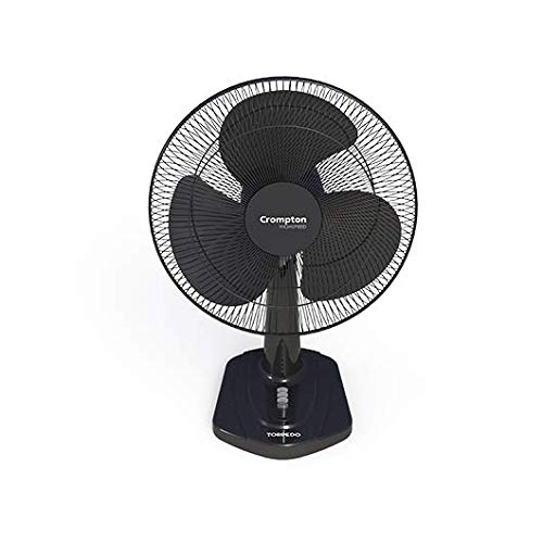 Buy Crompton High Speed Torpedo Table Fan 400 MM Black Online at Low