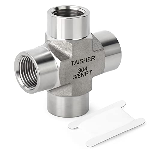 Snapklik.com : TAISHER 1PCS Forging Of 304 Stainless Steel 4 Way Pipe ...