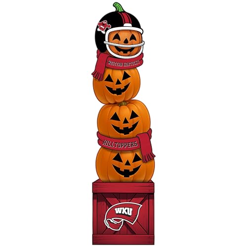 Fan Creations NCAA Western Kentucky Hilltoppers 46-Inch Pumpkin Stacked Leaner with Helmet