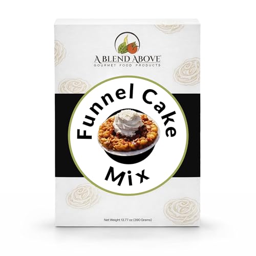 A Blend Above Funnel Cake Mix, Classic Fairground Treat Mix, Makes 10 Funnel Cakes or 20 Fritters, Quick and Easy to Make, Delicious at Every Bite