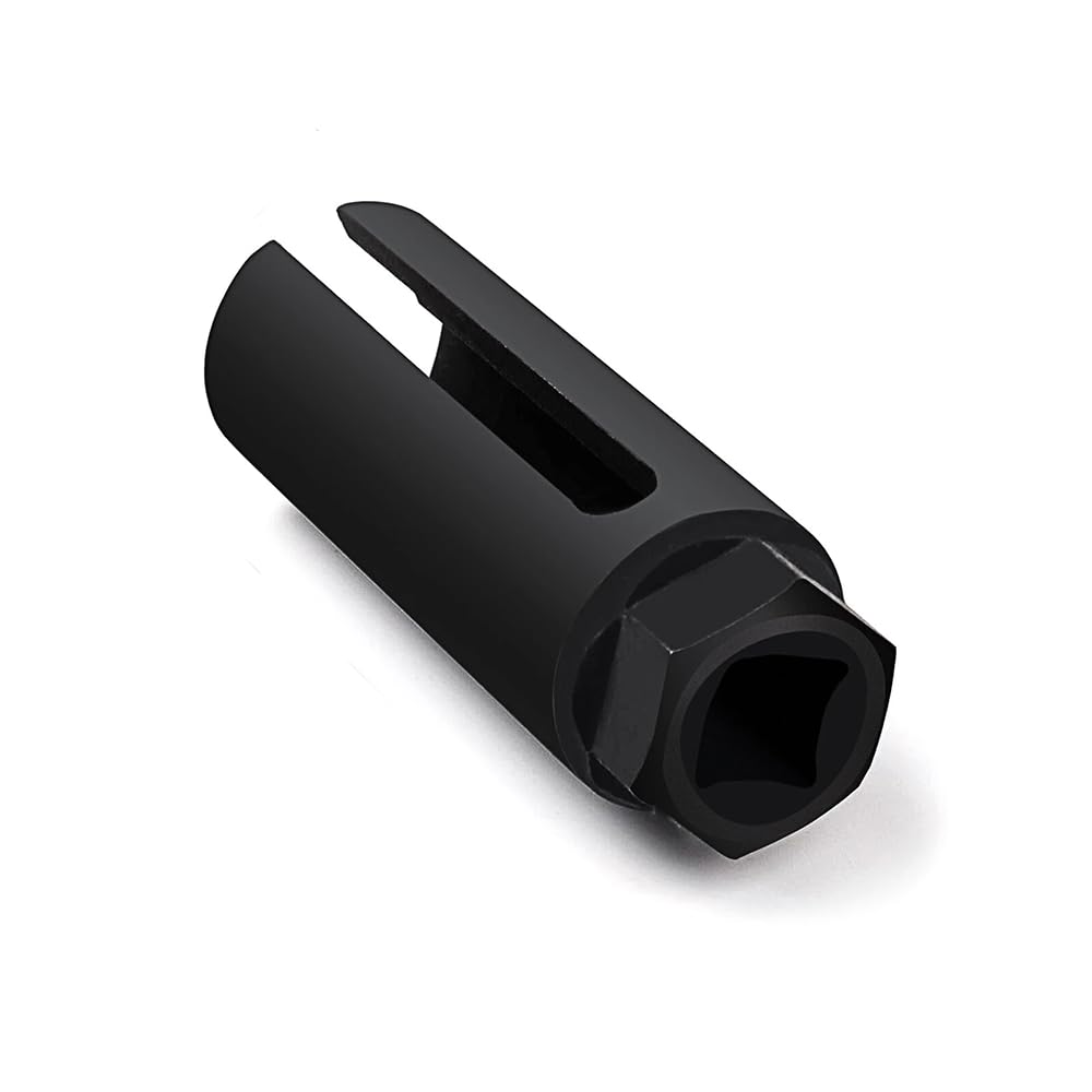 Crozgan Oxygen Sensor Socket with Side Wire Cutout 22mm 1/2" Drive Oxygen Sensor Offset Removal Socket Universal Removal Tool for Motorbike Car Dismantling Protection Wire Device
