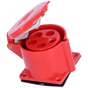 Prise de Courant Industrielle, 32A 220-380V/240-415V, Prise Femelle Industrielle et Prise Mâle Industrielle 5 Broches 3-Phase, Étanche, Installation Dissimulée, pour Industrie