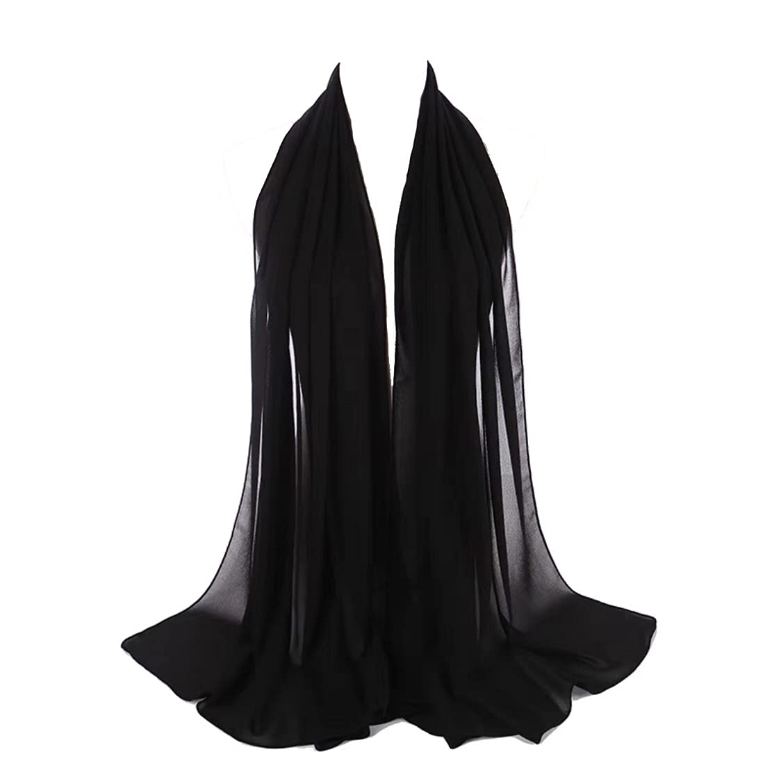 GenericNew Chiffon Scarf Hijab Elegant Sarong Shawl Wrap Plain Maxi Soft