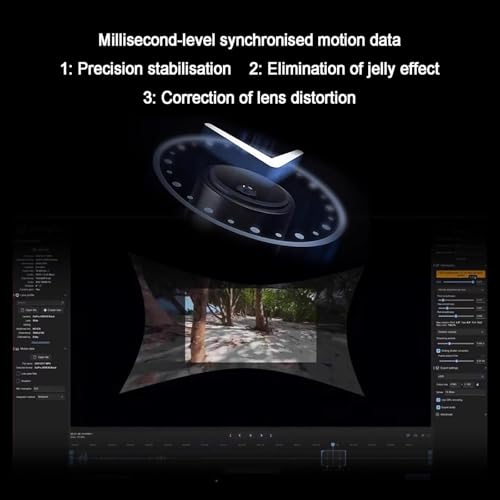 Giroscopio estabilizador de cámara para estabilización de video, estabilizador inteligente antivibración para disparos al aire libre y creación de contenido creativo