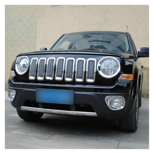 Rejilla de radiador Jeep Patriot 2011-2016: parrilla delantera cromada de carreras 6