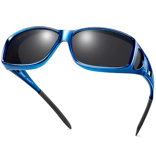Image of URUMQI Polarized Sunglasses Fit Over Glasses for Men Women, Wraparound Sun Glasses UV400 Protection for Driving Fishing