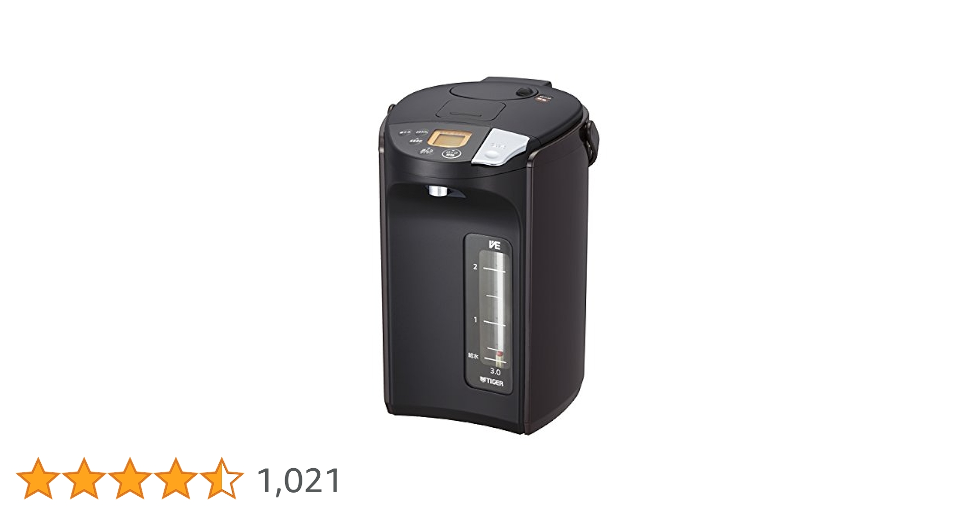 タイガー3.0L【PIM-A300】蒸気レスVE電気まほうびん(ブラウンT) Amazon | TIGER 蒸気レスVE電気まほうびん とく子さん 電気