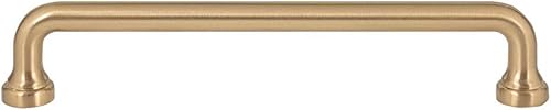 Atlas Homewares A643-WB Manija de la colección Malin de 6-516 pulgadas (6.299 in), latón cálido disponible en Yaxa Peru
