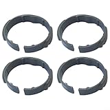 4 Stück Ellenbogenklemme für Kärcher Staubsauger NT20 NT30 WD1 WD2 WD3 WD4 für MV3 MV4 MV5 MV6, Ersatzteil 2.863-012.0, Robustes Kunststoffzubehör Grau Gelb für Saugschlauch 4.441-066.0 4.441-06(Grey)