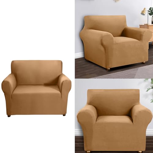 Housse de canapé extensible en polyester uni lavable - 3
